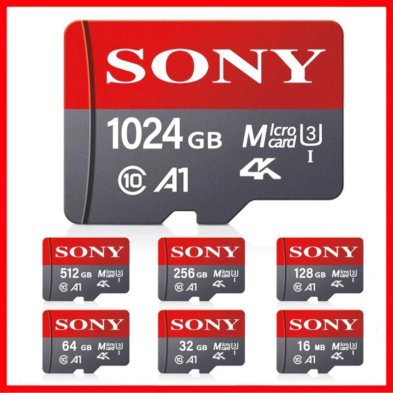 SONY Micro SD Card Mini Memory Card Class 10 32GB 64GB 128GB 256GB U3 4K High Speed Cartao De Memoria Flash Memory TF Mecard C10
SONY Micro SD Card Mini Memory Card Class 10 32GB 64GB 128GB 256GB U3 4K High Speed Cartao De Memoria Flash Memory TF Mecard C10