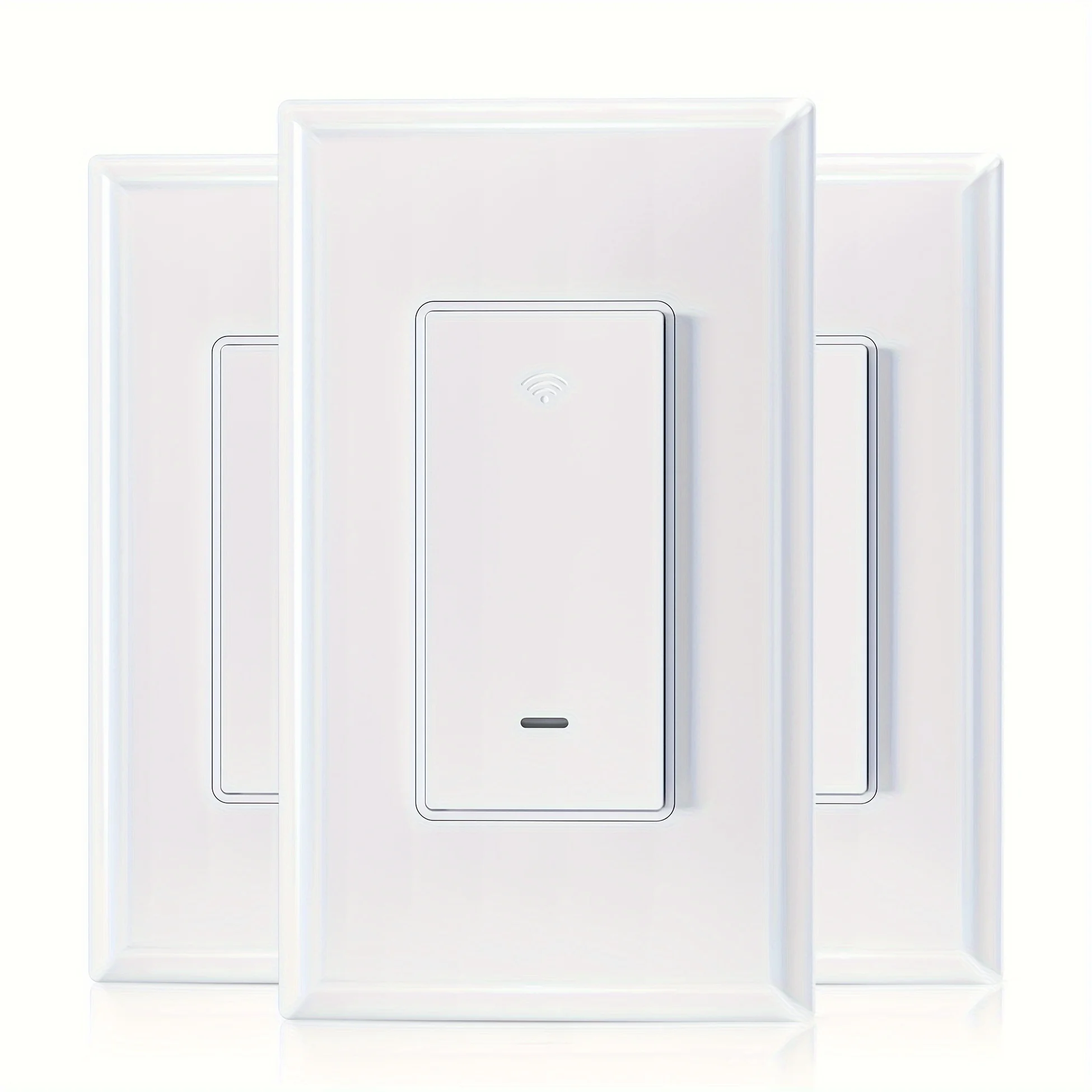

Smart Light Switch, 3 Way WiFi Smart Switch, Compatible with Alexa and Google Home, Neutral Wire Required, 2.4Ghz WiFi Switch fo