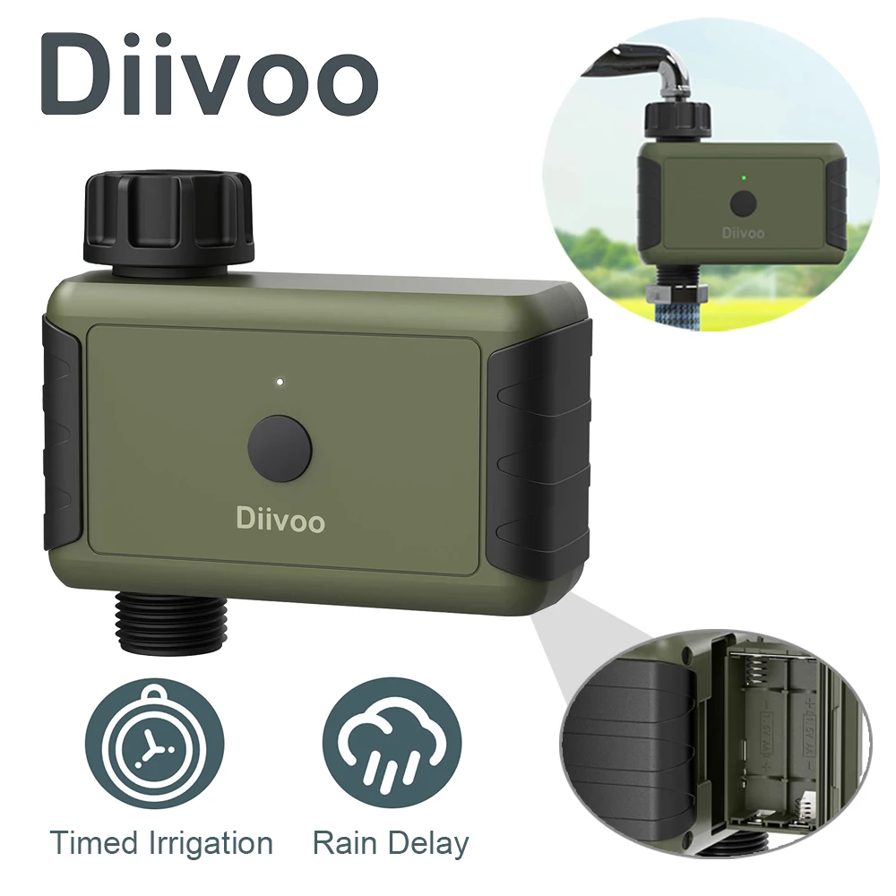 Diivoo Automatic Watering Timer Garden Digital Irrigation Machine Intelligent Sprinkler Timer 1/2/3 Zones Indoor/Outdoor Use
Diivoo Automatic Watering Timer Garden Digital Irrigation Machine Intelligent Sprinkler Timer 1/2/3 Zones Indoor/Outdoor Use