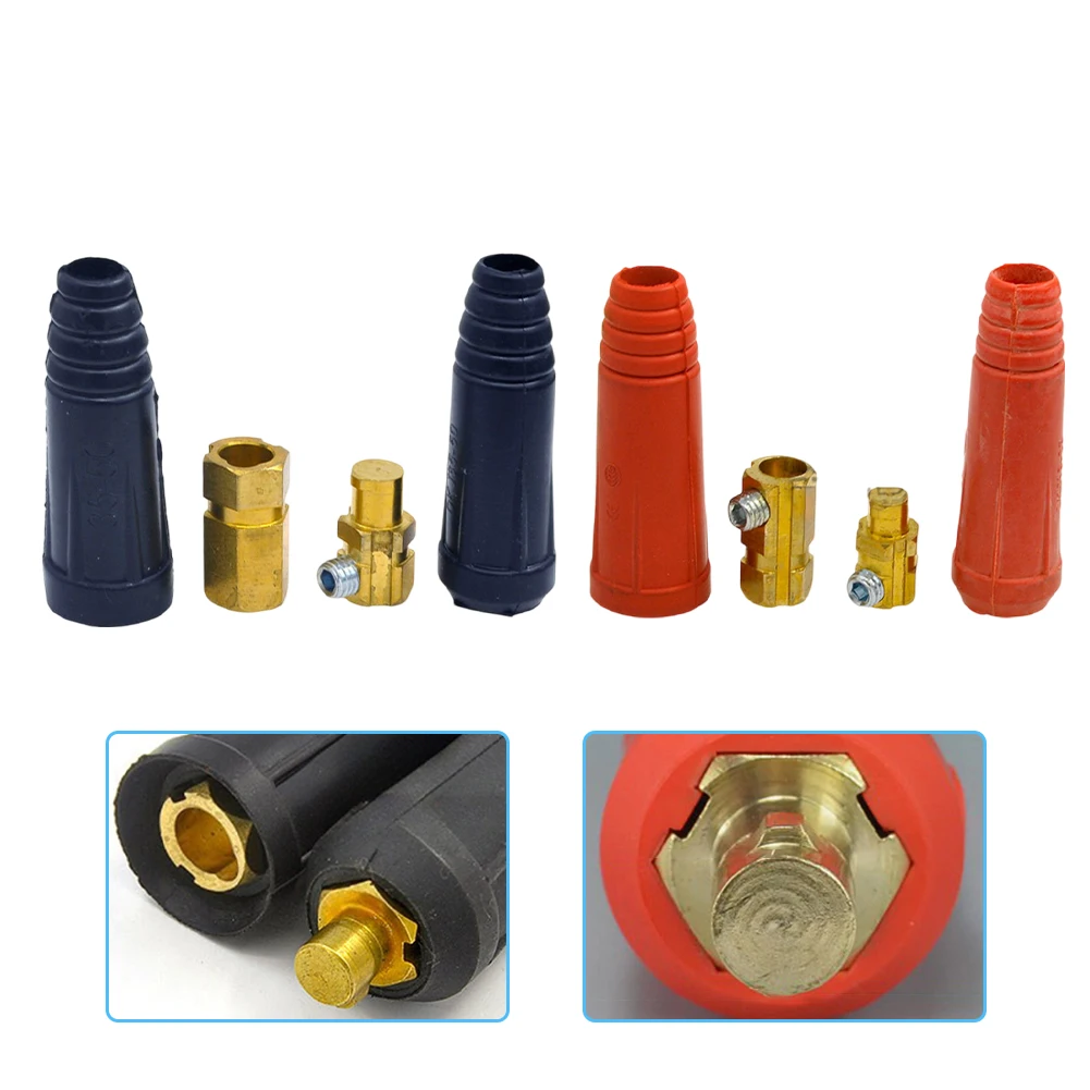 2 Pair Welding Cable Panel Connector-Plug DKJ10-25 315Amp Quick Fitting Set Replacement Consumable Parts Tool Accessories
2 Pair Welding Cable Panel Connector-Plug DKJ10-25 315Amp Quick Fitting Set Replacement Consumable Parts Tool Accessories