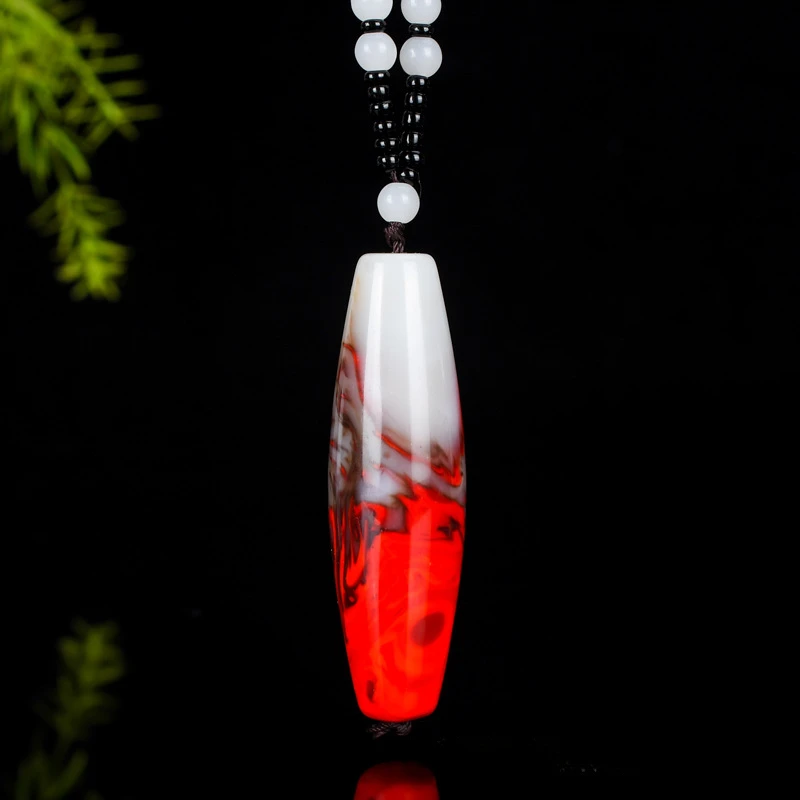 Chicken Blood Jade Tianzhu Pendant for Men and Women's Popular Versatile Pendant
Chicken Blood Jade Tianzhu Pendant for Men and Women's Popular Versatile Pendant