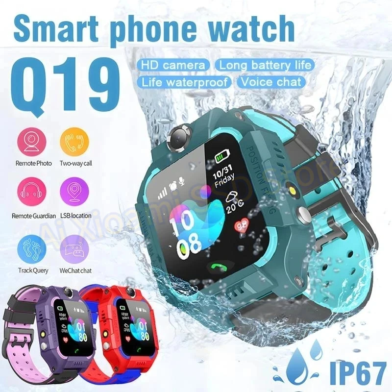 

New For Xiaomi Smart Watch Student Kids GPS HD Call Voice Message Waterproof Smartwatch for Children Remote Control Photo Watch