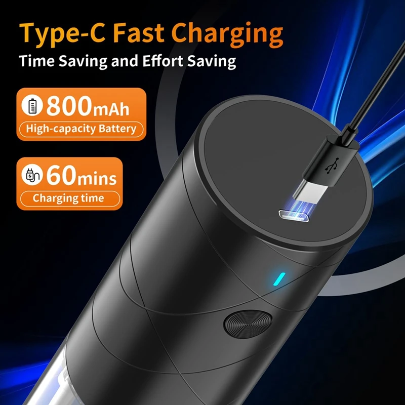 2 PCS Electric Salt And Pepper Grinder Set USB Rechargeable Black ABS With Warm LED Light, Adjustable Coarseness Large Capacity
2 PCS Electric Salt And Pepper Grinder Set USB Rechargeable Black ABS With Warm LED Light, Adjustable Coarseness Large Capacity