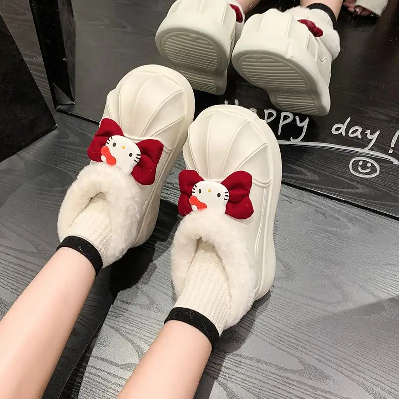Miniso Sanrio Fluffy Shoes Fall New Cotton Shoes Short Boots Cute Non-Slip Snow Boots Platform Shoes casual zapatos de mujer
Miniso Sanrio Fluffy Shoes Fall New Cotton Shoes Short Boots Cute Non-Slip Snow Boots Platform Shoes casual zapatos de mujer