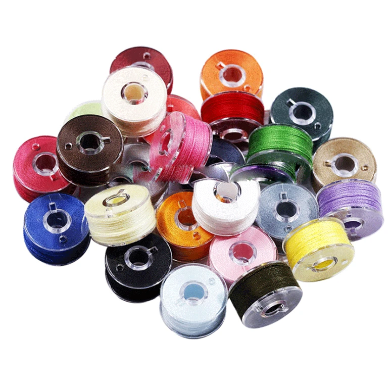 

Multicolor Thread Spools Sewing Machine Bobbins Plastic Bobbins with Thread for Sewing Machines Quilting Sewing Accessories