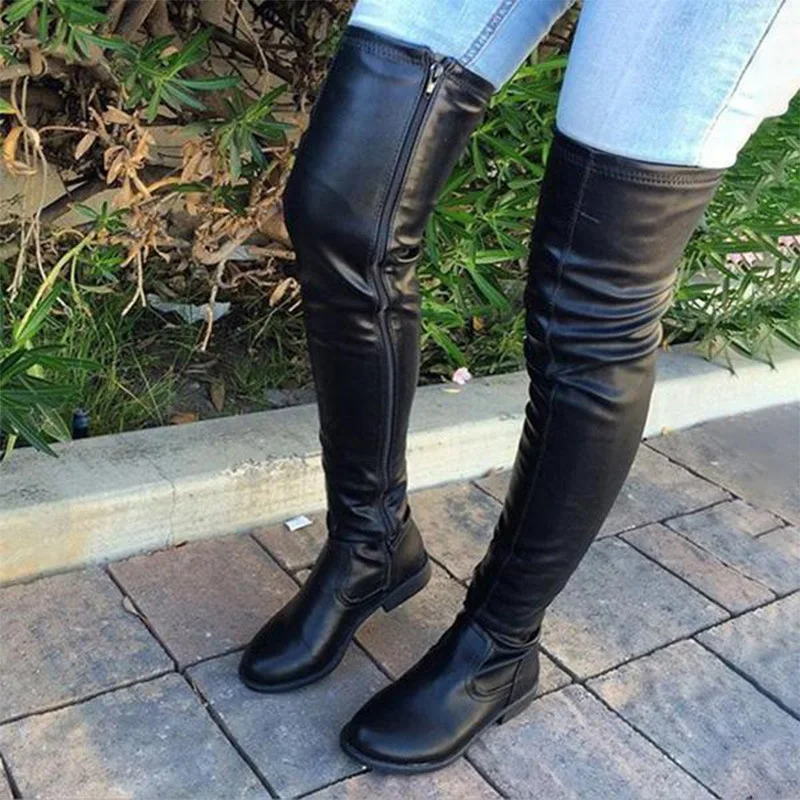2023 New Winter Black Over The Knee Boots Shoes Women Matte Low Heels Stretch Thigh High Woman's Boots Casual Feminina Botas
2023 New Winter Black Over The Knee Boots Shoes Women Matte Low Heels Stretch Thigh High Woman's Boots Casual Feminina Botas