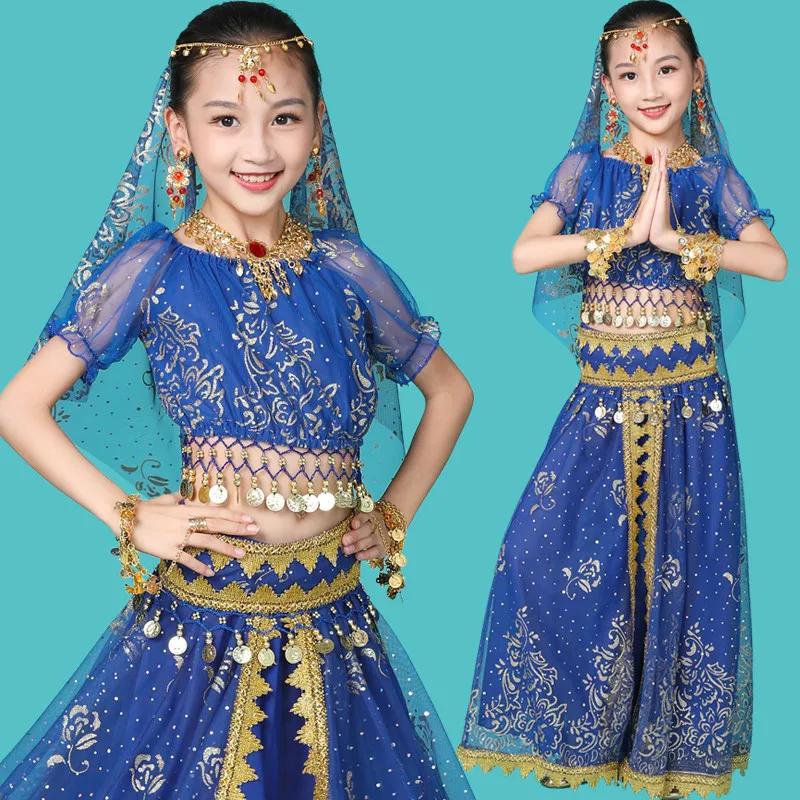 Child Indian Belly Dance Costumes Girls Egyptian Performance Show Party Outfits Bollywood Dance Wear Oriental Halloween Costume
Child Indian Belly Dance Costumes Girls Egyptian Performance Show Party Outfits Bollywood Dance Wear Oriental Halloween Costume