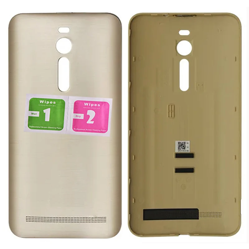 

Original Phone Cases For ASUS Zenfone 2 ZE551ML ZE550ML Z00A Z00AD Z00ADB Gold Battery Cover Housing Rear Door Lid With Button