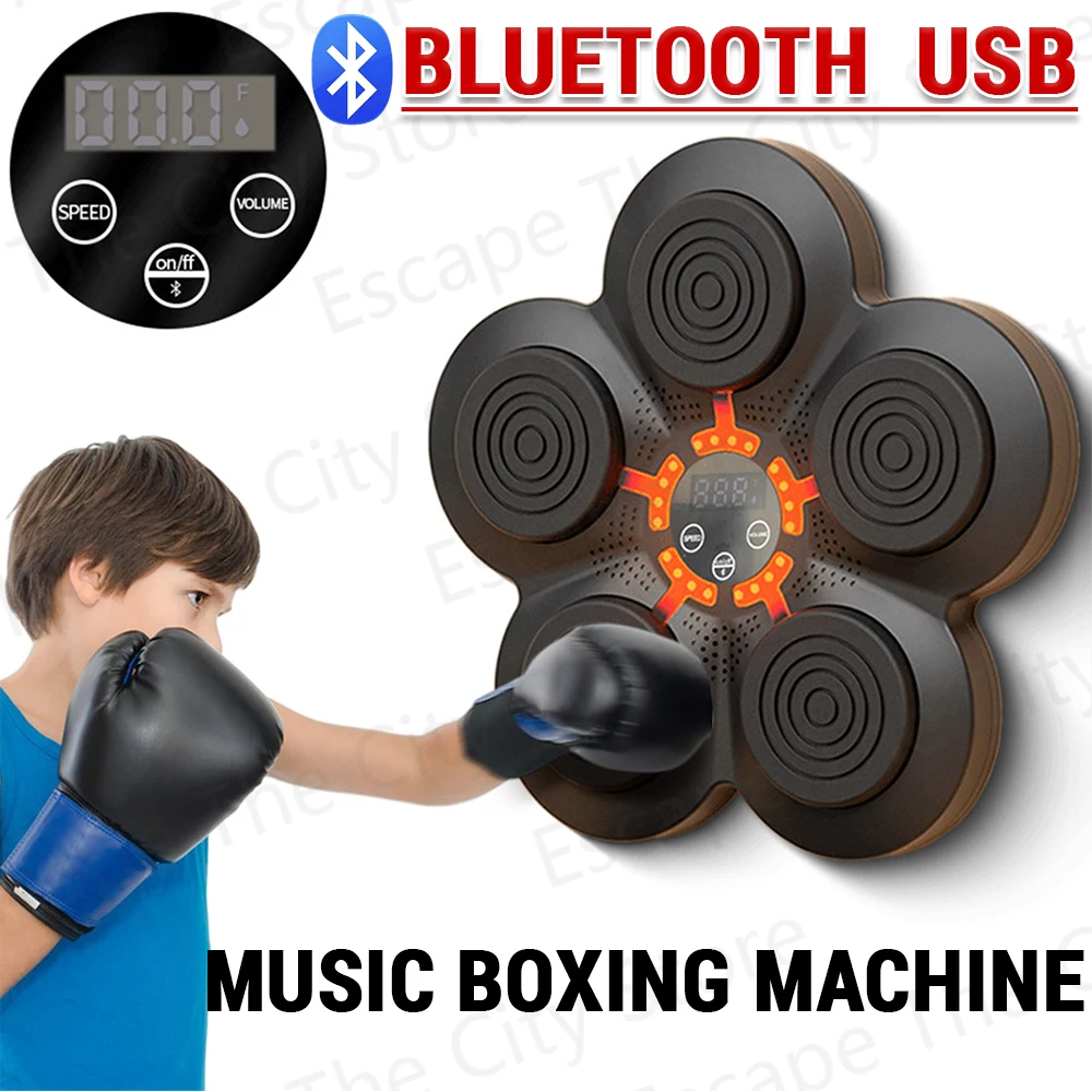Smart Music Boxing Machine Training Punching Pad Bluetooth-Compatible with 2-5 LED Mode USB for Boxing Sports Agility Reaction
Smart Music Boxing Machine Training Punching Pad Bluetooth-Compatible with 2-5 LED Mode USB for Boxing Sports Agility Reaction