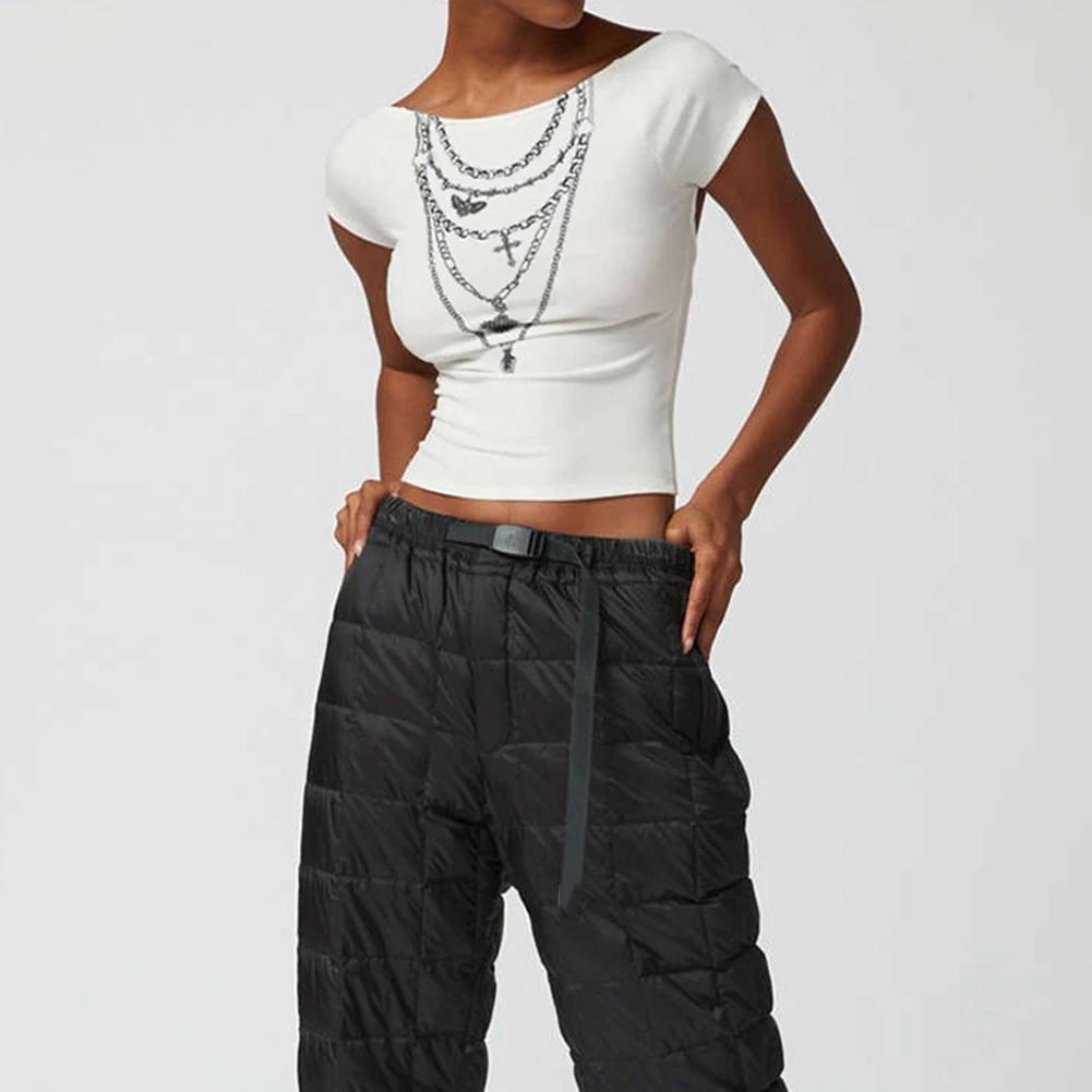 Женская пикантная модная облегающая футболка Y2K с открытой спиной и цветочным принтом, футболка с коротким рукавом, топ с круглым вырезом, облегающая женская футболка
Женская пикантная модная облегающая футболка Y2K с открытой спиной и цветочным принтом, футболка с коротким рукавом, топ с круглым вырезом, облегающая женская футболка