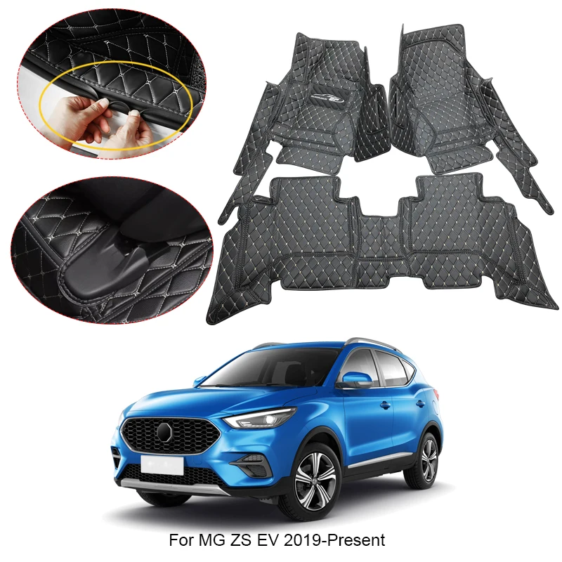 

3D Full Surround Car Floor Mat For MG ZS EV 2019-2025 Protect Liner Foot Pads Carpet PU Leather Waterproof Auto Accessories