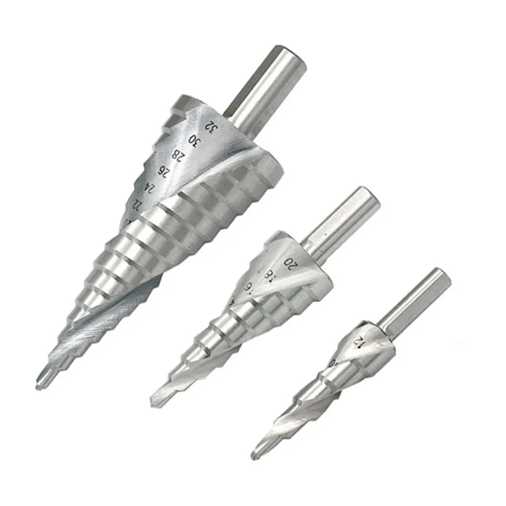 Core Drill Bit Step Drill Bit HSS Wood Hole Cutter Drilling Power Tools Spiral Grooved Stepped Drill High Quality
Core Drill Bit Step Drill Bit HSS Wood Hole Cutter Drilling Power Tools Spiral Grooved Stepped Drill High Quality