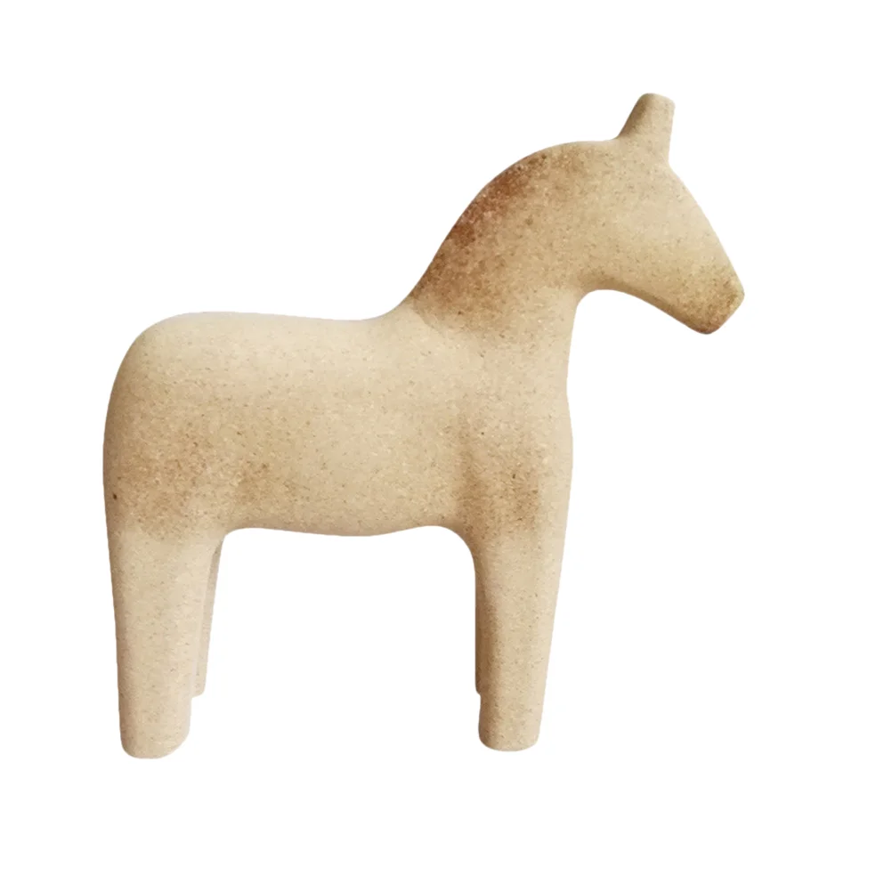 

Swedish Horse Statue Vintage Unfinished Wooden Horse Figurine Peg for Kids DIY Craft Painting Home Office Ornaments Gift