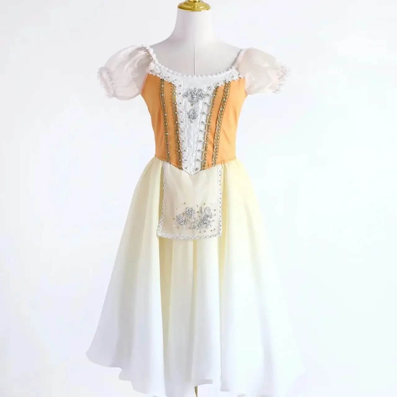 

Профессиональная балетная короткая юбка из фатина танцевальное платье романтическое балетное сценическое танцевальное платье для девочек, женщин, детей, взрослых