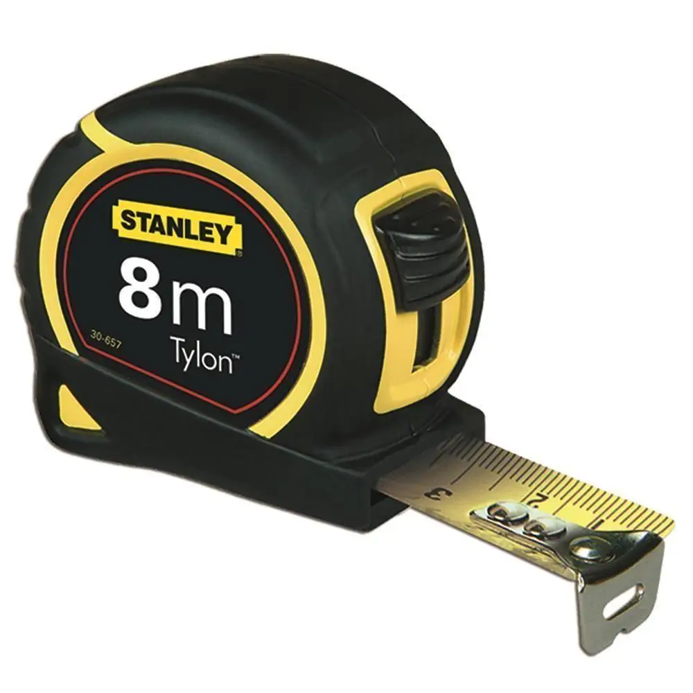STANLEY St 130657 Meters Tylon, 8 M x 25mm Steel Tape Measure With Real Zero Position Hook Indoor And Outdoor Measurements
STANLEY St 130657 Meters Tylon, 8 M x 25mm Steel Tape Measure With Real Zero Position Hook Indoor And Outdoor Measurements