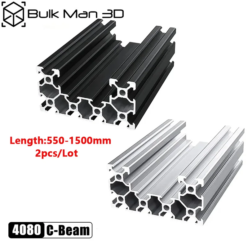 2 шт./лот 4080 C-Beam V-образный слот алюминиевый профиль Экструзия 550-1500 мм линейная направляющая для ЧПУ 3D принтера серебристо-черный
2 шт./лот 4080 C-Beam V-образный слот алюминиевый профиль Экструзия 550-1500 мм линейная направляющая для ЧПУ 3D принтера серебристо-черный