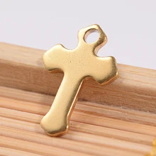 20PCS Ion Plating(IP) 304 Stainless Steel Tiny Cross Charms Golden 15x10x1mm Hole: 2mm
20PCS Ion Plating(IP) 304 Stainless Steel Tiny Cross Charms Golden 15x10x1mm Hole: 2mm