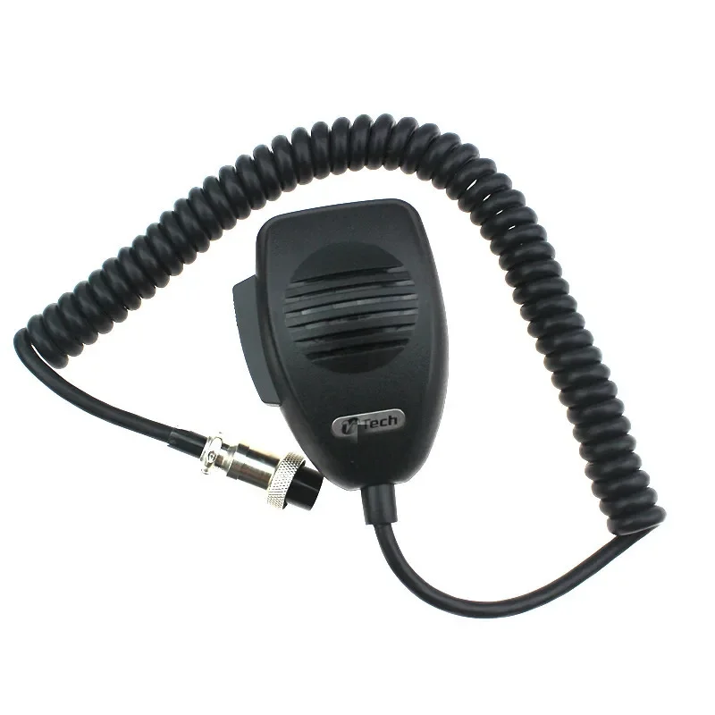 

New CB-12 Microphone 4 Pin Connector Ham Mic Mobile Speaker For Cobra Uniden Galaxy Car CB Two Way Radio