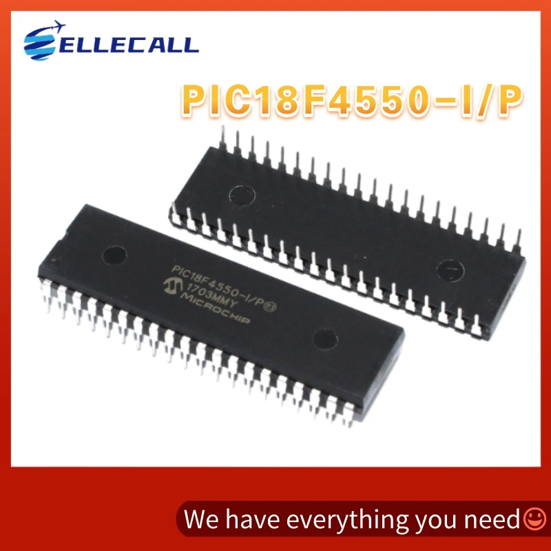 5PCS New Original PIC18F4550-I/P PIC18F4550 18F4550 DIP-40 IC PIC MCU 16KX16 pic18f4550 i/p
5PCS New Original PIC18F4550-I/P PIC18F4550 18F4550 DIP-40 IC PIC MCU 16KX16 pic18f4550 i/p