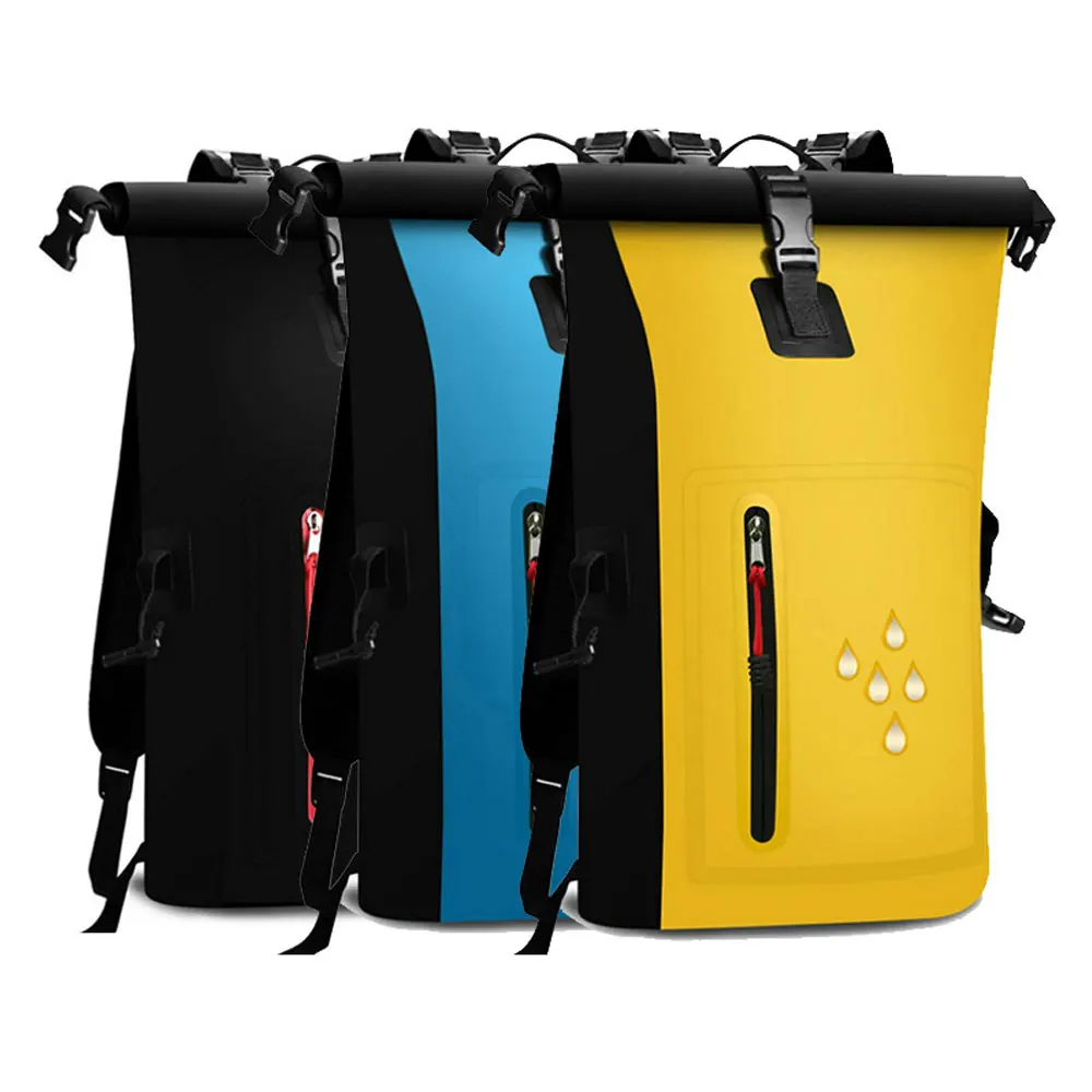 

25L PVC Dry Bag Waterproof Backpack Beach Swimming Rafting Multifunctional Storage Pack Outdoor Boating Bags NA61S