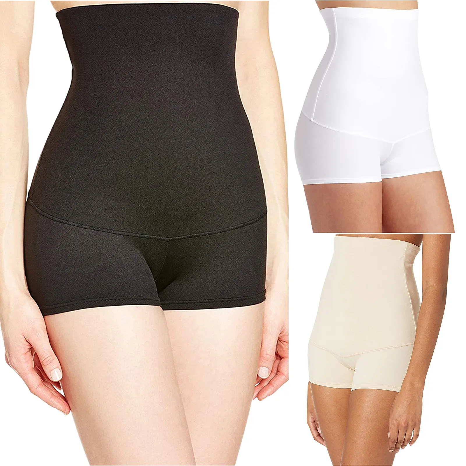 

Women'S High-Waisted Abdomen Shaping Waist Elastic Close-Fitting Briefs Sexy Lingeries Shorts Underpant Solid Panty Female