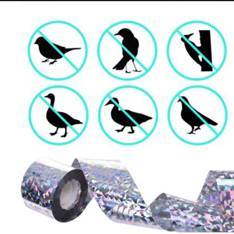 Anti Bird Repellent Flashing Reflective Tape Fox Pigeons Scare Ribbon Device Double-sided Bird Repeller Pest Control
Anti Bird Repellent Flashing Reflective Tape Fox Pigeons Scare Ribbon Device Double-sided Bird Repeller Pest Control