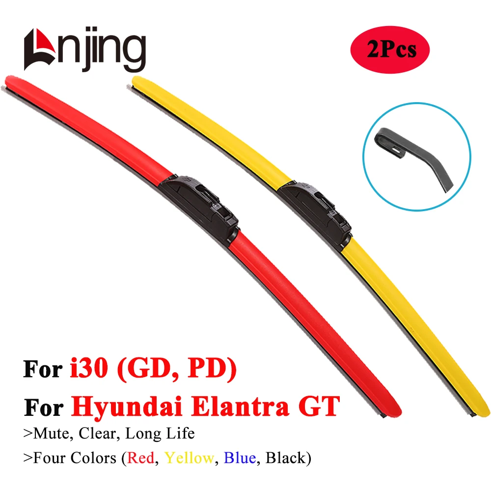 LNJING Colorful Hybrid Wiper Blades For Hyundai Elantra GT I30 Hatchback 2013 2014 2015 2016 2017 2018 2019 2020 2021 2022 2023
LNJING Colorful Hybrid Wiper Blades For Hyundai Elantra GT I30 Hatchback 2013 2014 2015 2016 2017 2018 2019 2020 2021 2022 2023