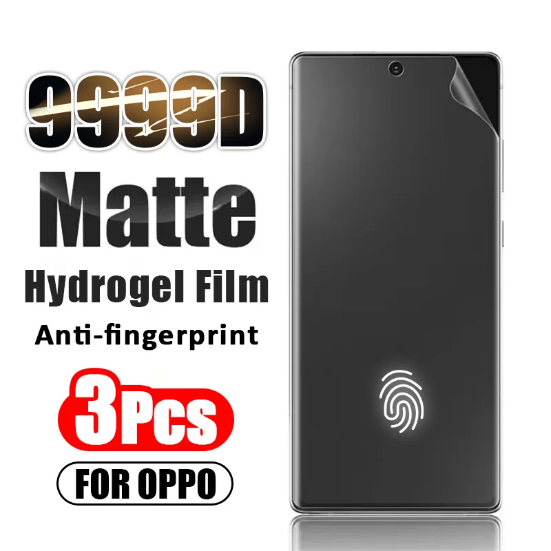 

1-3Pcs Matte Hydrogel Film For OPPO Find X7 Ultra X6 X5 X3 X2 Pro Frosted Screen Protector Reno 11 10 9 Pro Plus A2 8T not glass