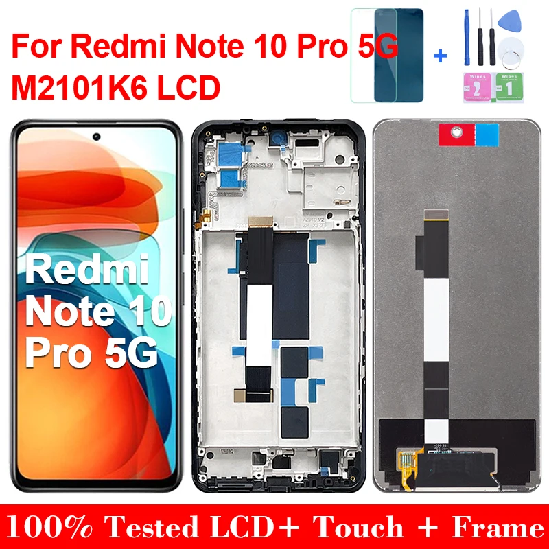 ЖК-дисплей 6,6 "Ori Note 10 pro для Xiaomi Redmi Note Pro 5G 21061110AG дисплей Poco X3 GT сенсорный экран дигитайзер в сборе Замена
ЖК-дисплей 6,6 "Ori Note 10 pro для Xiaomi Redmi Note Pro 5G 21061110AG дисплей Poco X3 GT сенсорный экран дигитайзер в сборе Замена