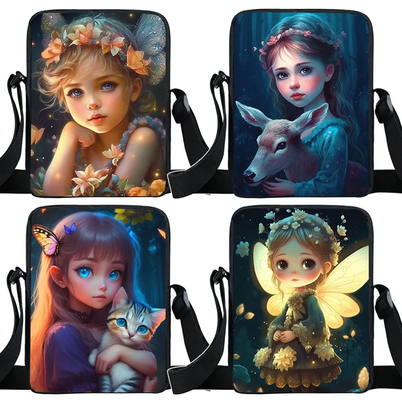 Mystery Fairy Angel Crossbody Bag Fantasy Forest Girl Women Handbag Elf Cartoon Paint Shoulder Bags Travel Holder Messenger Bag
Mystery Fairy Angel Crossbody Bag Fantasy Forest Girl Women Handbag Elf Cartoon Paint Shoulder Bags Travel Holder Messenger Bag