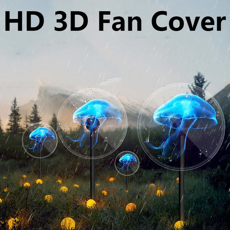 

3D Fan Hologram Projector Protection Cover 65cm 3D Hologram Projector Light Advertising Display Shell LED Fan Acyrlic Cover Bag