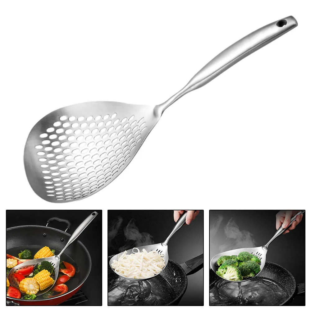 Slotted Spoon Stainless Steel Colander Strainer Slotted Spoon Dumpling Noodle Frying Filter Spoon For Poached Egg VegetableScoop
Slotted Spoon Stainless Steel Colander Strainer Slotted Spoon Dumpling Noodle Frying Filter Spoon For Poached Egg VegetableScoop
