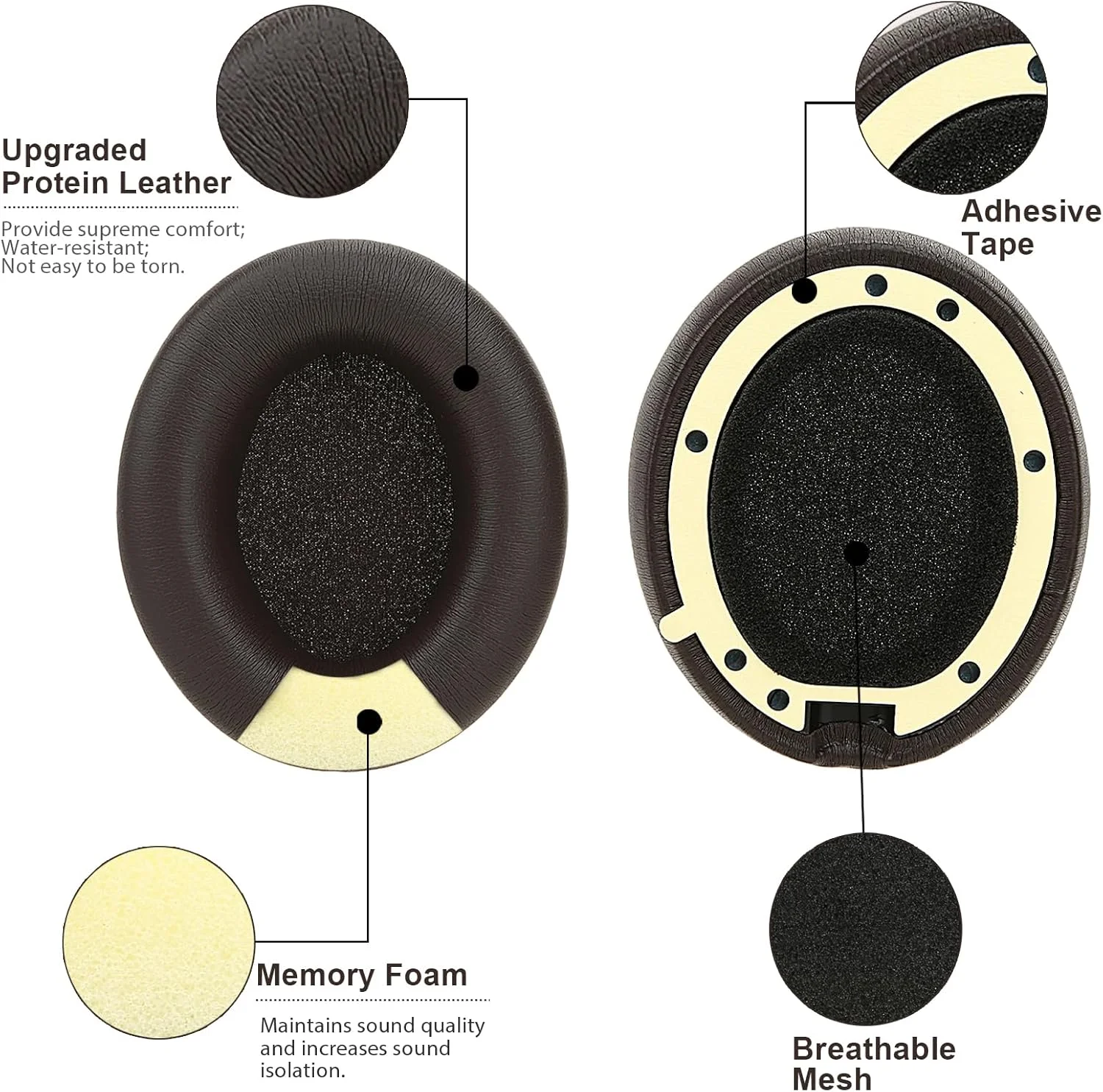 KUTOU Replacement Ear Pads for Beats Studio Pro Wireless Headphones Memory Foam Earpads Studio Pro Ear Cushions Accessories KUTOU Replacement Ear Pads for Beats Studio Pro Wireless Headphones Memory Foam Earpads Studio Pro Ear Cushions Accessories