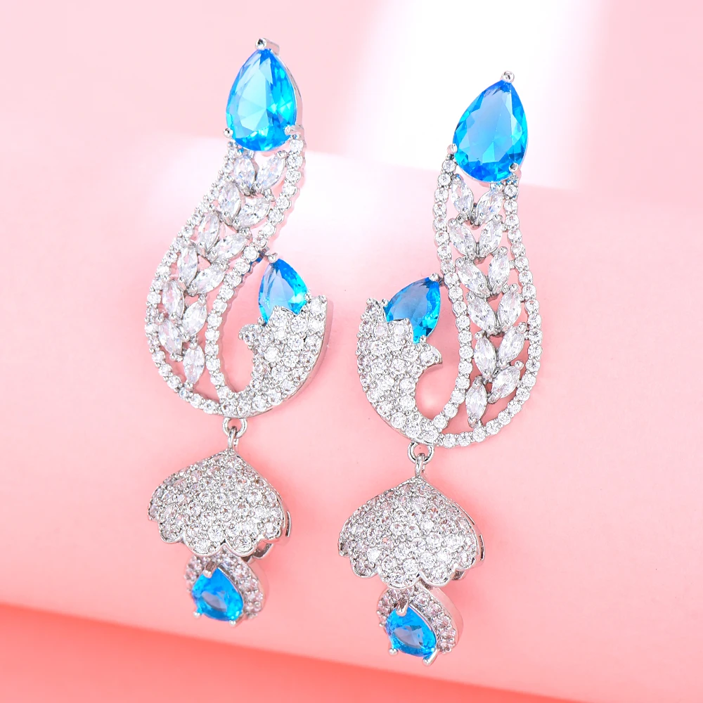 Jimbora New Personality Girl Rhinestone Water Drop Dangle Earrings Women's Elegant Temperament Jewelry Accessories High Quality
Jimbora New Personality Girl Rhinestone Water Drop Dangle Earrings Women's Elegant Temperament Jewelry Accessories High Quality