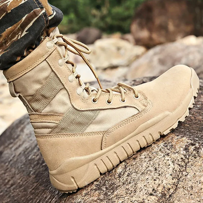 Ultra light combat boots Man desert boot outdoor breathable frosted tactical boots hiking boot outdoor warm boots men boot
Ultra light combat boots Man desert boot outdoor breathable frosted tactical boots hiking boot outdoor warm boots men boot