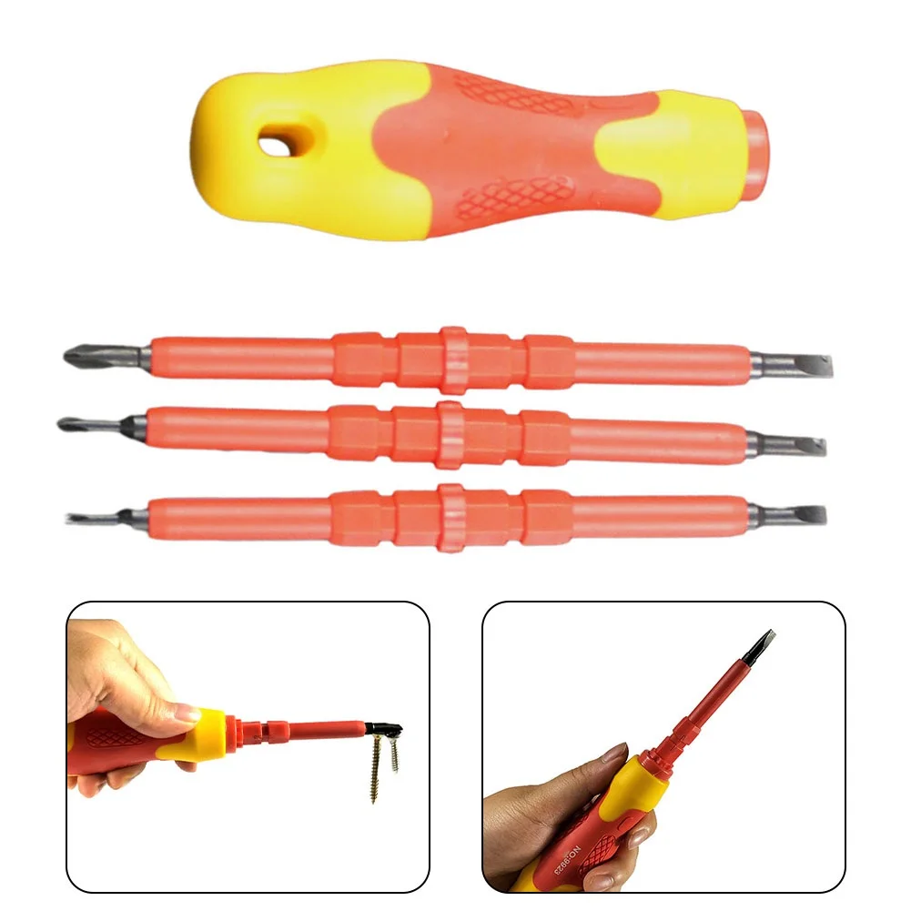 4pcs/set Insulated Screwdriver Set Multi-Purpose Electricians Slotted Cross Screwdriver Bit Electricians Hand Tools PH0 PH1 PH2
4pcs/set Insulated Screwdriver Set Multi-Purpose Electricians Slotted Cross Screwdriver Bit Electricians Hand Tools PH0 PH1 PH2