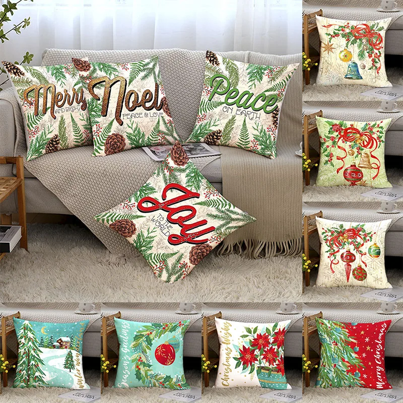 Merry Christmas Pillow Case Multiple Pieces Free Collocation Holiday Christmas Tree Letters Peach Velvet Printed Sofa Pillow Cov
Merry Christmas Pillow Case Multiple Pieces Free Collocation Holiday Christmas Tree Letters Peach Velvet Printed Sofa Pillow Cov