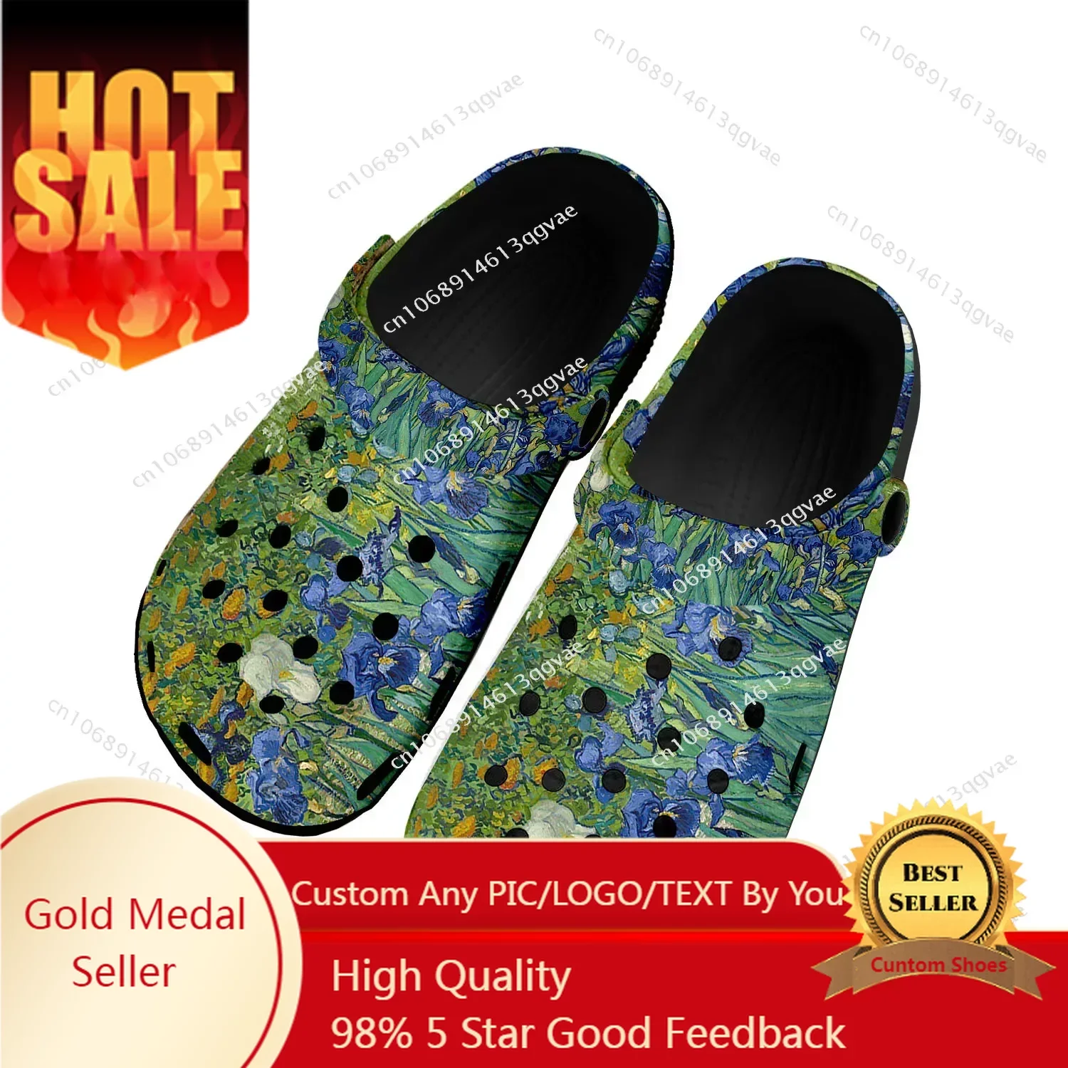 Van Gogh Oil Painting Iris Flower Home Clogs Custom Water Shoes Mens Womens Teenager Shoe Garden Breathable Beach Hole Slippers
Van Gogh Oil Painting Iris Flower Home Clogs Custom Water Shoes Mens Womens Teenager Shoe Garden Breathable Beach Hole Slippers