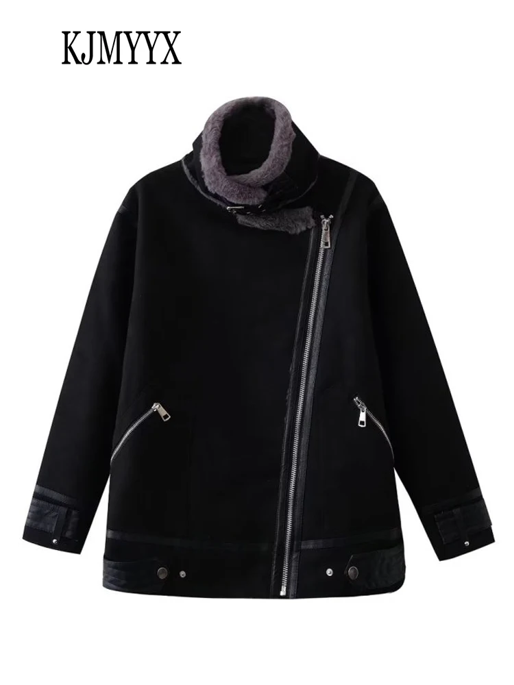 KJMYYX Winter Women's Jacket Coat Female Thick Warm Faux Leather Long Sleeve Jacket Women Fashion Streetwear Tops Black Beige
KJMYYX Winter Women's Jacket Coat Female Thick Warm Faux Leather Long Sleeve Jacket Women Fashion Streetwear Tops Black Beige
