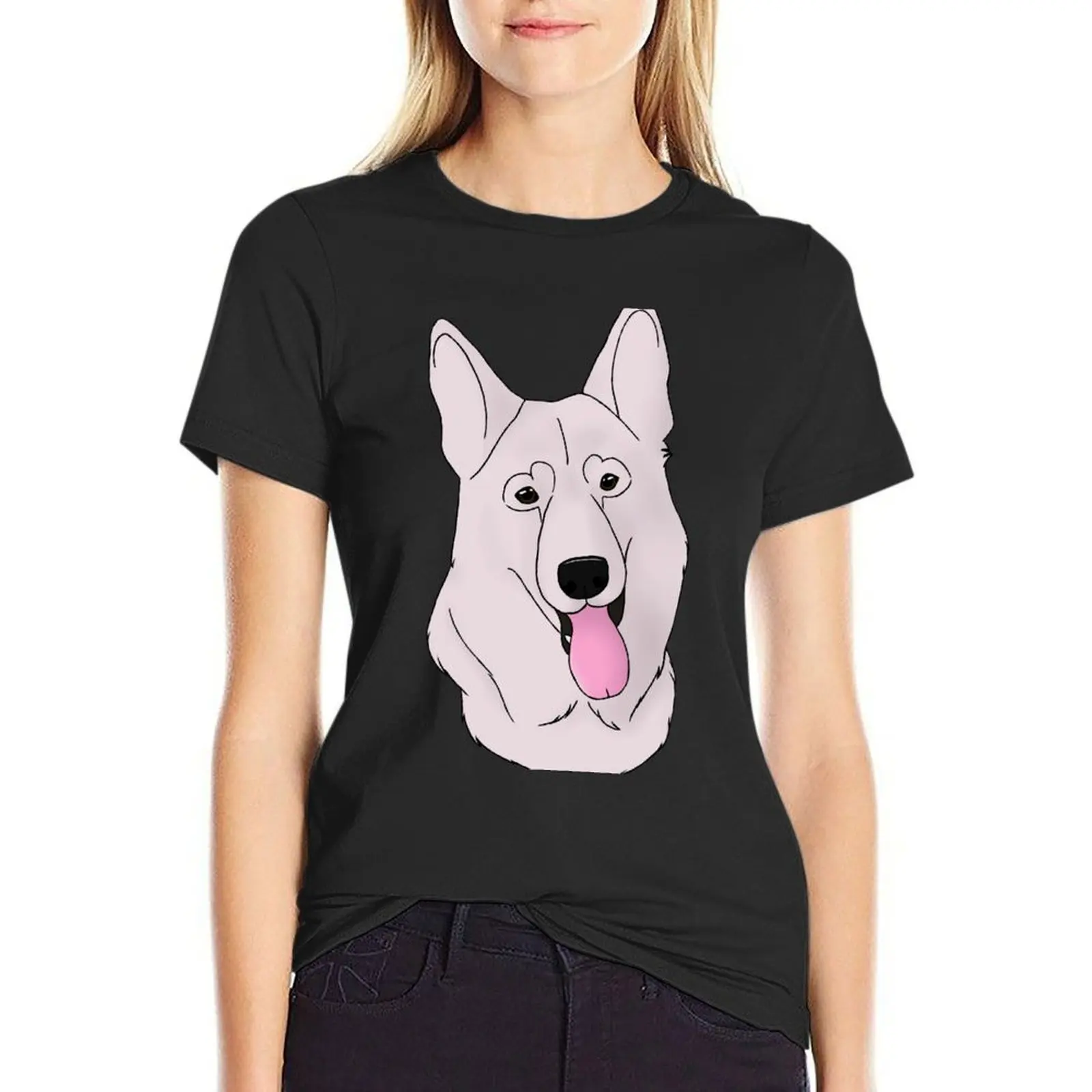 Swiss White Shepherd - Shorthair T-Shirt summer top summer tops tops oversized t shirts for Women
Swiss White Shepherd - Shorthair T-Shirt summer top summer tops tops oversized t shirts for Women