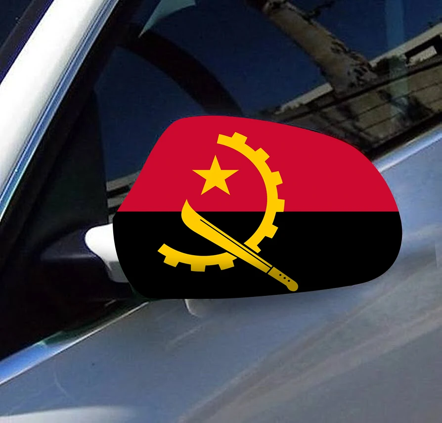 Directly Delivery 2 Pcs Free Size Four-way stretch fabric Angola Flags Car Mirror Cover
Directly Delivery 2 Pcs Free Size Four-way stretch fabric Angola Flags Car Mirror Cover