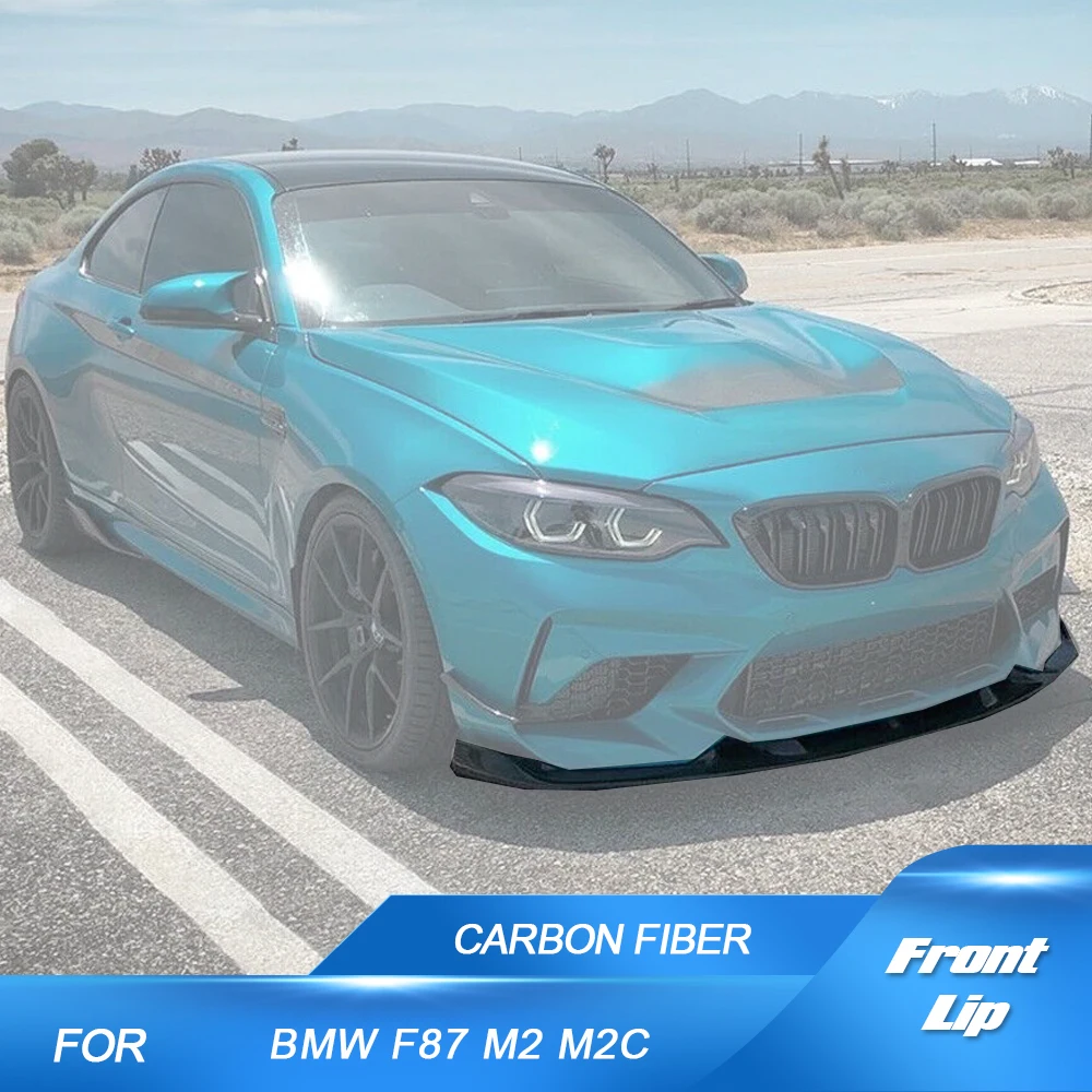 

Автомобильный передний бампер, губа, спойлер из углеродного волокна, разветвители для BMW F87 M2, купе для соревнований 2018 - 2020 FRP/кованые Углеродные автомобильные кузова