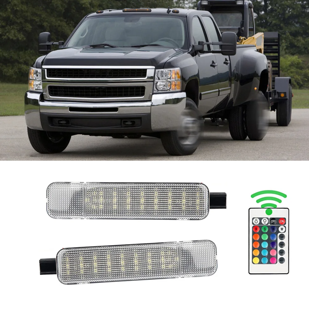 

RGB LED Interior Door Panel Courtesy Light FOR Chevy Silverado GMC Sierra, C1500 K1500, Tahoe Yukon, Suburban Avalanche Escalade