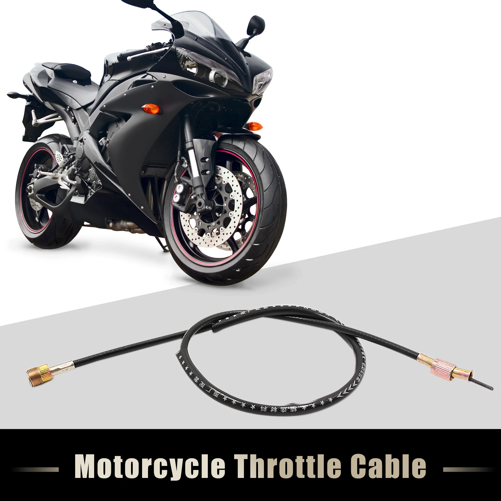 Motoforti 89cm 35" Length Black Rubber Coated Motorcycle Motorbike Speedometer Cable Replacement for Suzuki GN125
Motoforti 89cm 35" Length Black Rubber Coated Motorcycle Motorbike Speedometer Cable Replacement for Suzuki GN125