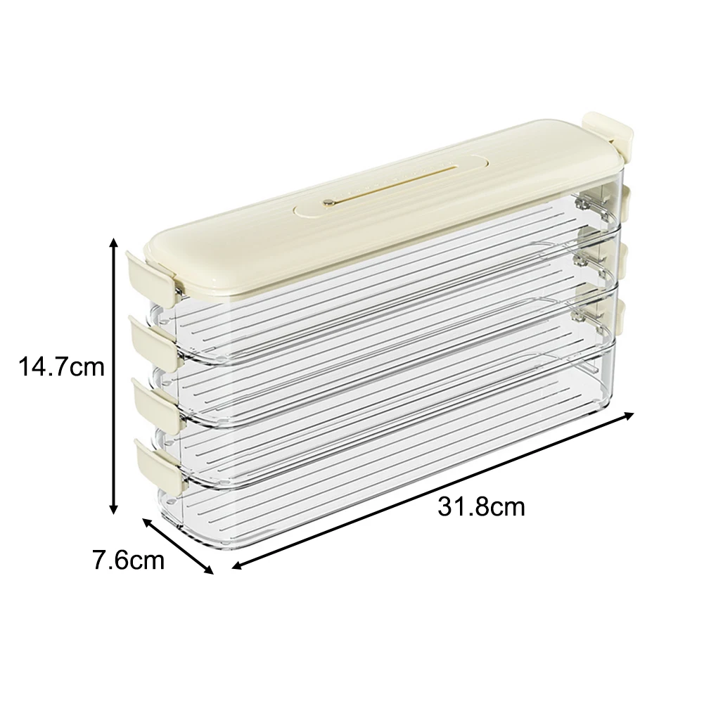 4 Layer Food Storage Containers Kitchen Organizer Dumpling Storage Box With Lids For Kitchen And Refrigerator Dumpling Box
4 Layer Food Storage Containers Kitchen Organizer Dumpling Storage Box With Lids For Kitchen And Refrigerator Dumpling Box