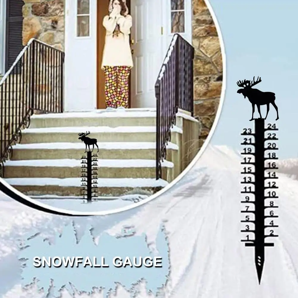 Snowfall Measuring Gauge 24 inch Iron Measuring Stick Outdoor Supplies Garden Gauge Decoration Household Snowfall Lawn Cour T1E0 
Snowfall Measuring Gauge 24 inch Iron Measuring Stick Outdoor Supplies Garden Gauge Decoration Household Snowfall Lawn Cour T1E0