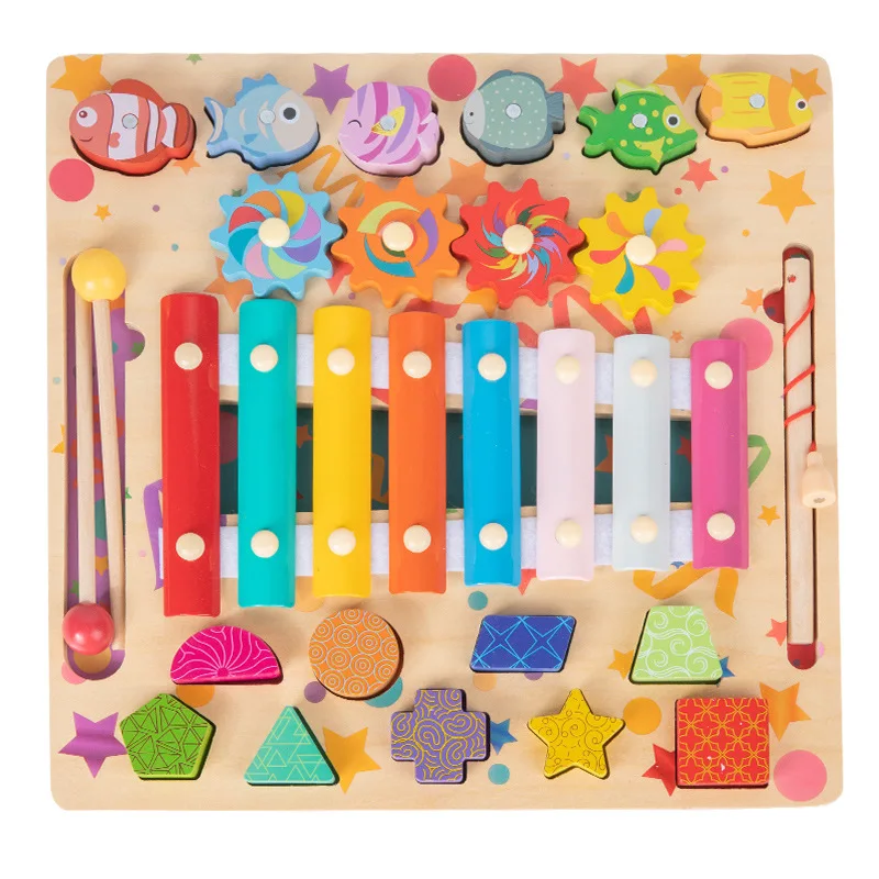 1 Set Multifunction Montessori Educational Toy Fishing Piano Fun Game Wooden Instrument Toys Children Busy Board Puzzle Gifts
1 Set Multifunction Montessori Educational Toy Fishing Piano Fun Game Wooden Instrument Toys Children Busy Board Puzzle Gifts