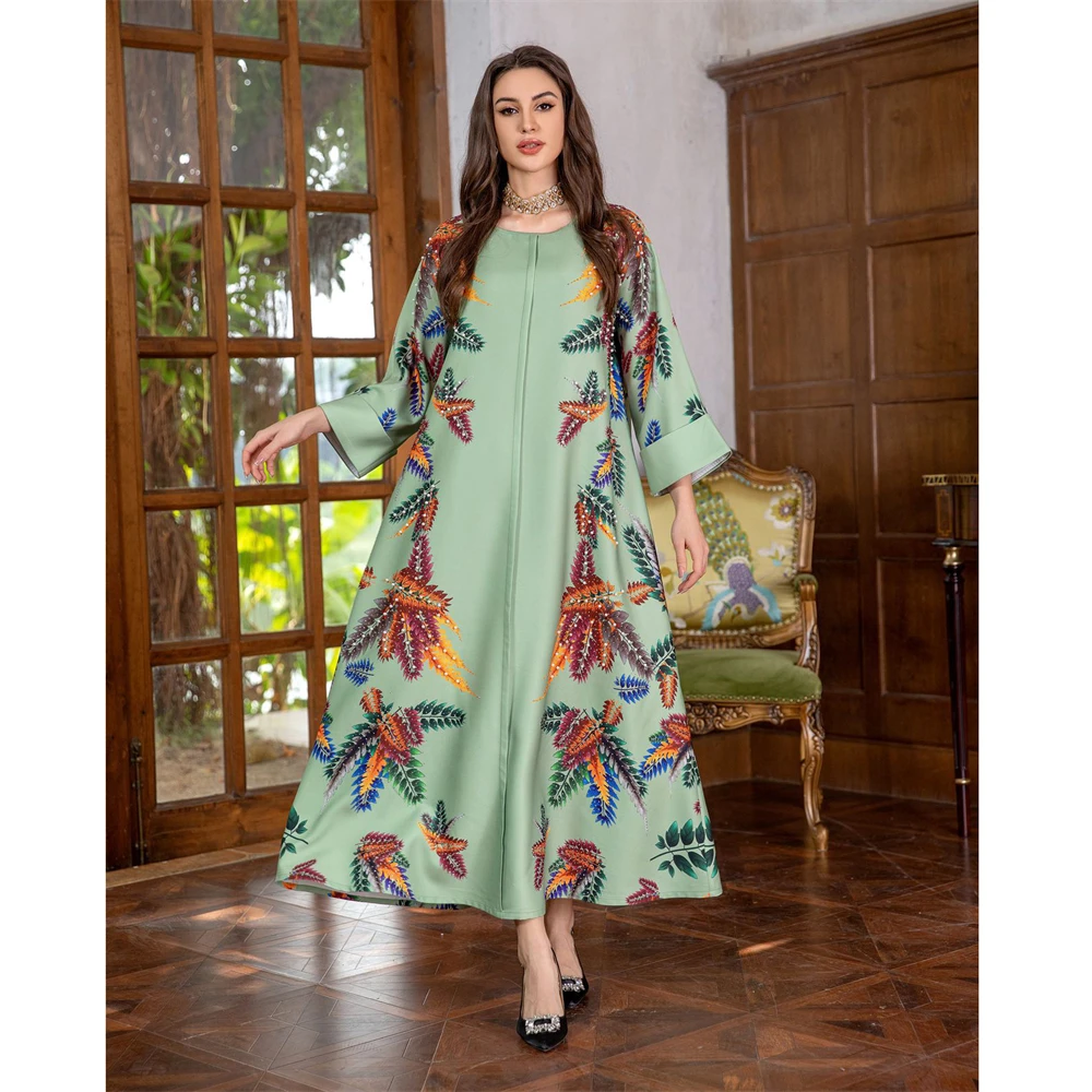 Бриллианты Abaya Eid Mubarak, мусульманское Женское Платье макси с жемчугом, женское платье, кафтан, марокканская одежда Jalabiya, исламский Рамадан
Бриллианты Abaya Eid Mubarak, мусульманское Женское Платье макси с жемчугом, женское платье, кафтан, марокканская одежда Jalabiya, исламский Рамадан