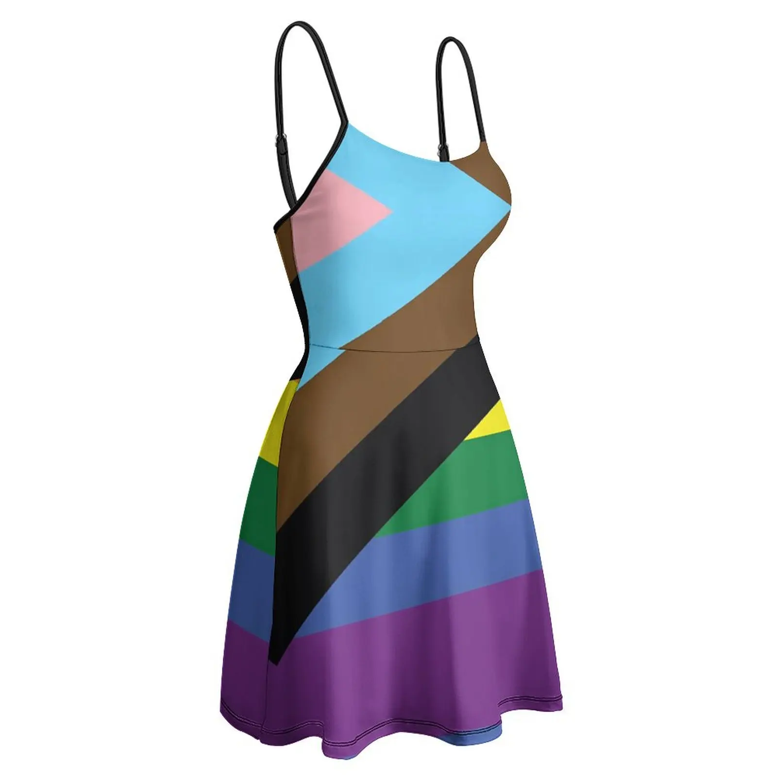 

New Pride Flag Designs Creative Sexy Woman's Clothing Women's Sling Dress Funny Novelty Vacations Dresses