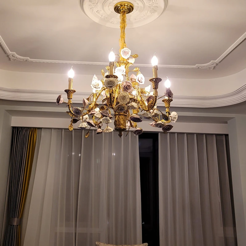 Ceramic Chandelier Children's Room Bedroom Decorative Creative Lamps Villa Living Room Dining Room Copper Lamps
Ceramic Chandelier Children's Room Bedroom Decorative Creative Lamps Villa Living Room Dining Room Copper Lamps